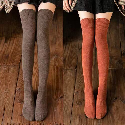 Over-the-knee socks for women in autumn and winter jk high calf stockings thickened terry warm long socks for women wholesale