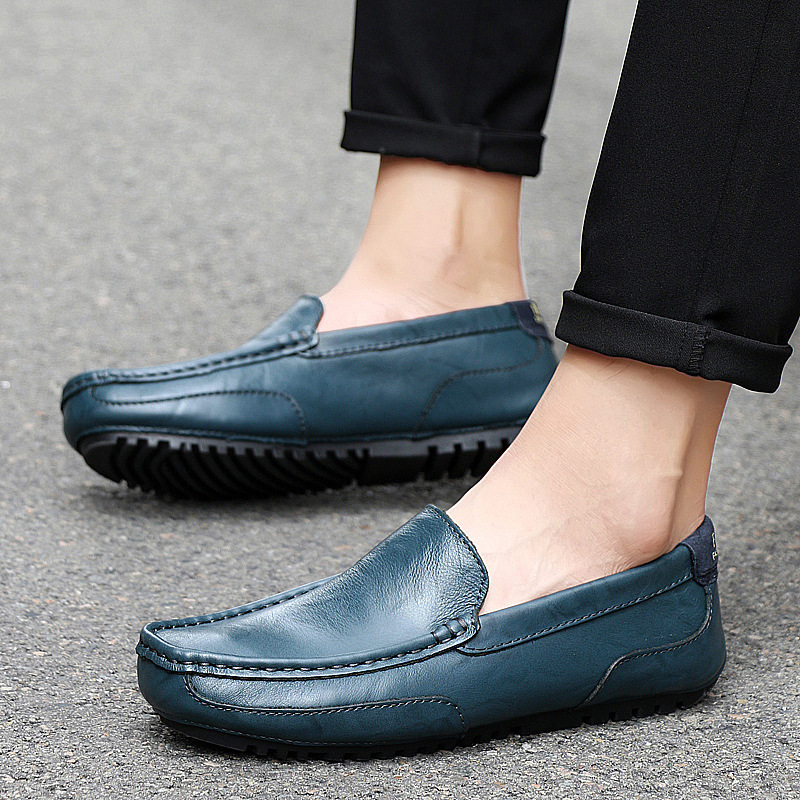 Black fashionable keep warm casual footwear all-season English style