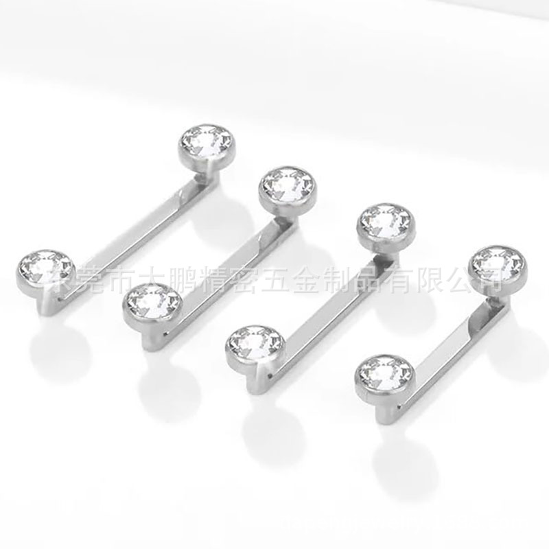 F136チタンg 23内歯直角ロッド長埋め釘5a双頭植皮釘人体穿刺皮下移植鎖骨釘