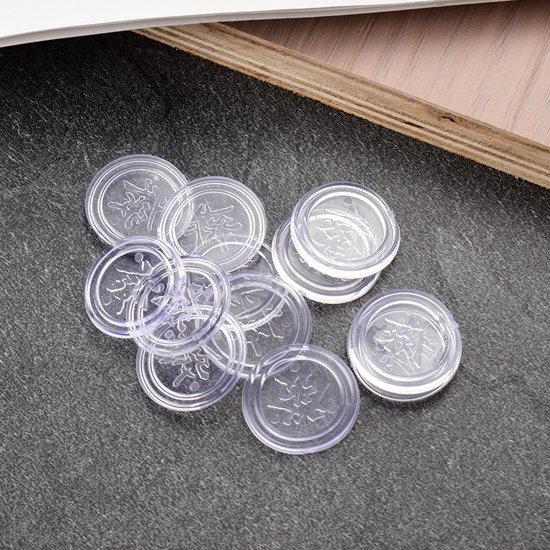 Transparent Glass Non-Slip Gasket Coffee Table Mahogany Desktop Fixed Soft Rubber Particle Pad Countertop Threaded Pad Rubber Ring Thickeneded