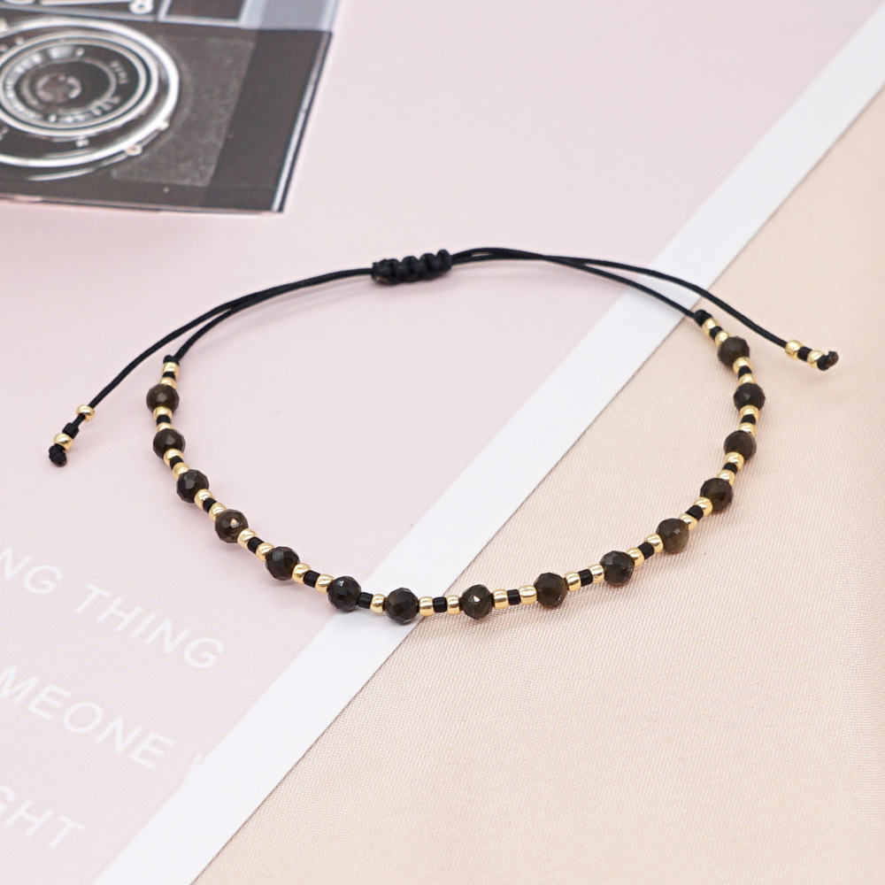 Fashion Geometric Artificial Gemstones Beaded Womenu0027S Bracelets 1 Piece
