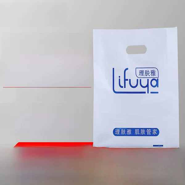 Four-Finger Bag Graphic Bag Glasses Store Ct Bag Plastic Clothing Shopping Satchel Packaging Bag Flat Mouth Gift Cosmetic Bag