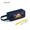 Cartoon double-layer pencil case with zipper, capacious handheld storage system for elementary school students, oxford cloth, wholesale