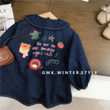 女童连衣裙春装新款儿童公主裙女宝宝牛仔裙洋气春秋裙子童装外贸