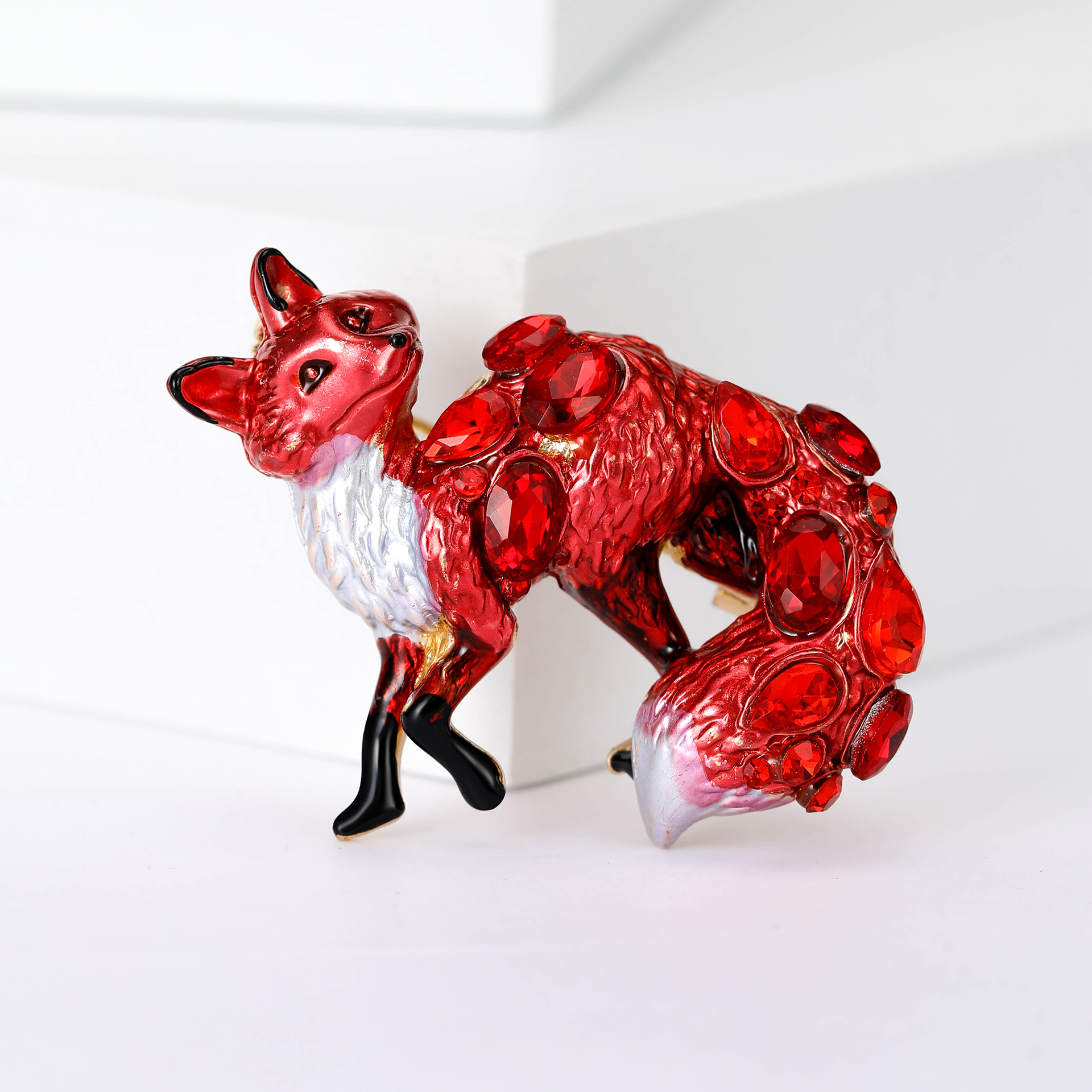 15g Weight Brooches Classification Holiday, Banquet Occasion Alloy Material Fox Pattern Women's Gender Casual, Elegant, Lady Style Casual Elegant Lady Pin Fox Alloy Women's Brooches 9