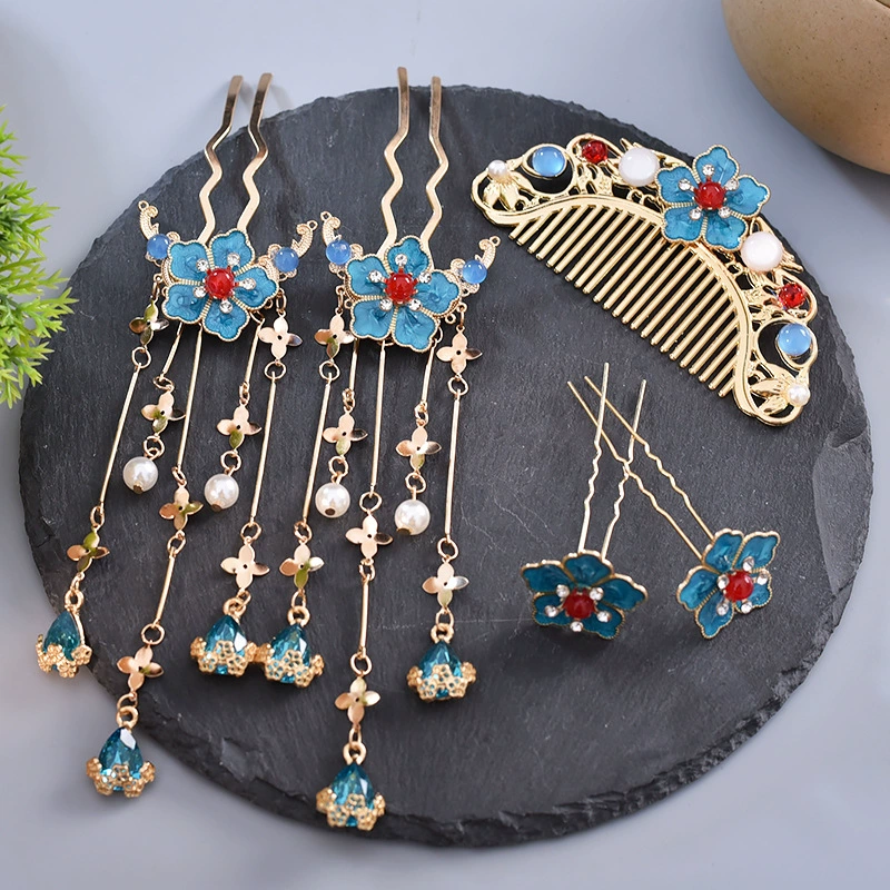 Расческа для волос Tang Feng имитирует синие капли масла для волос