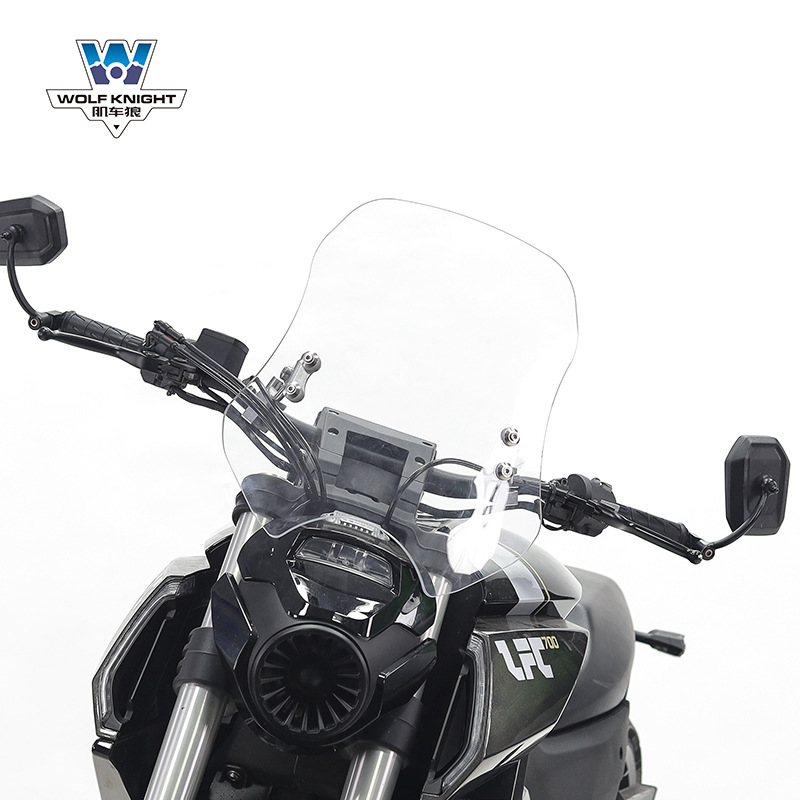 Benda – Jiche Wolf Motorcycle front windshield - benda-lfc700-transparent-5mm-thick-45cm-high-pc-board-wear-resistant