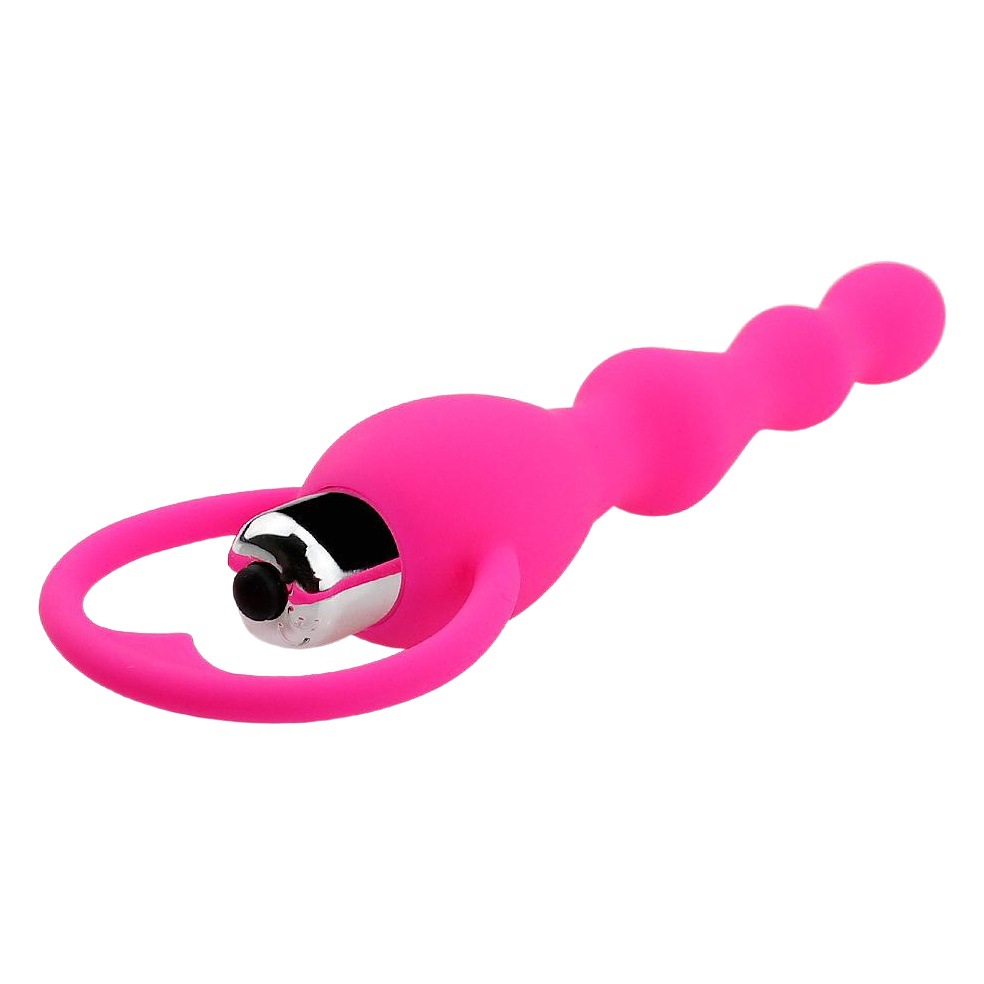 Adult sex health products back court silicone vibration pull beads anal vibrator anal plug pull beads factory wholesale