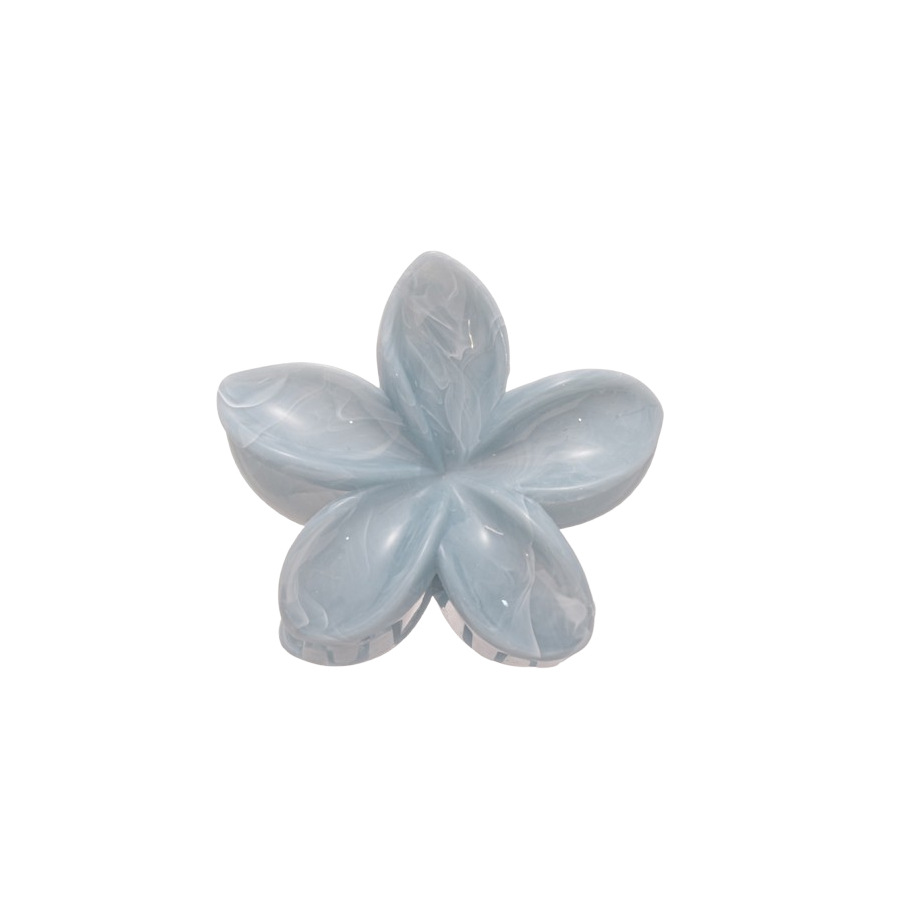 Pinza para el cabello de flores de doble cara plisada de acrílico 2025 nueva moda pinza de tiburón fresca accesorios para el cabello de alta calidad mujeres