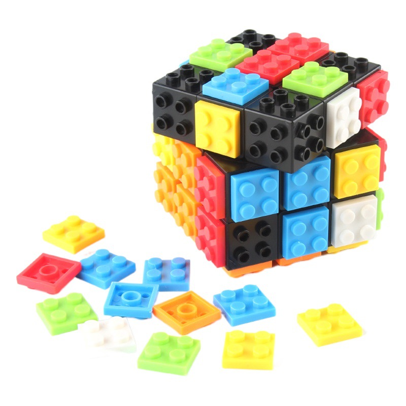 Bloques de construcción de Panxin Cubo de Rubik educación temprana educativa para niños ensamblando bloques de construcción rotación suave Cubo de Rubik de tercer orden juguetes exportación transfronteriza
