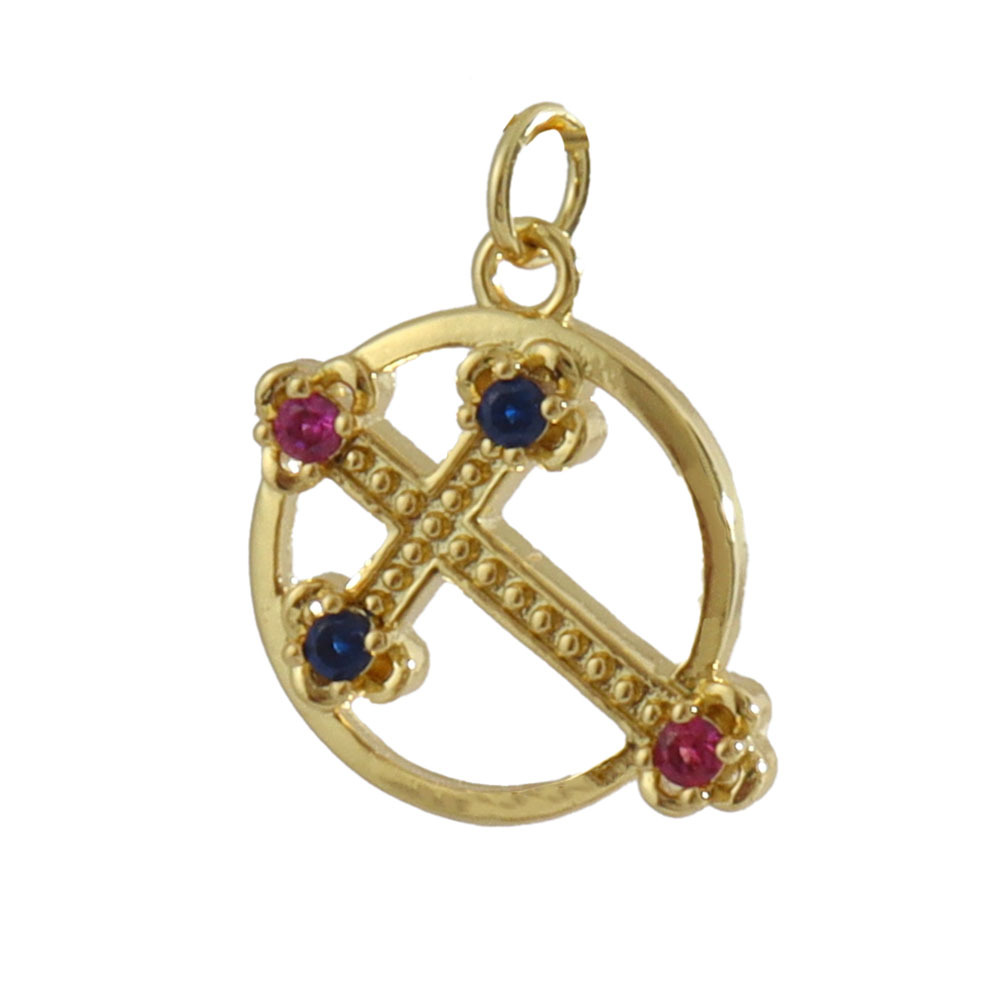 3g Weight Pendant Jewelry Making Type 14*26mm Jewelry Making Size Gold Plated Plating Material Zircon Inlay Material DIY Jewelry Accessories Classification 1 Piece Quantity Copper Material Human, Cross, Virgin Mary Pattern Inlay Design Vintage Style, Religion, Simple Style Style 1 Piece 14*26mm Copper Zircon Gold Plated Human Cross Virgin Mary Pendant 30