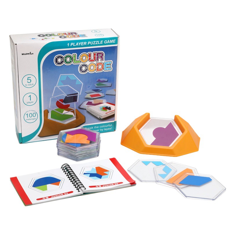 Pensamiento educativo de los niños rompecabezas inteligencia juguete colorido cuadrado lógica competitivo juego mesa al por mayor