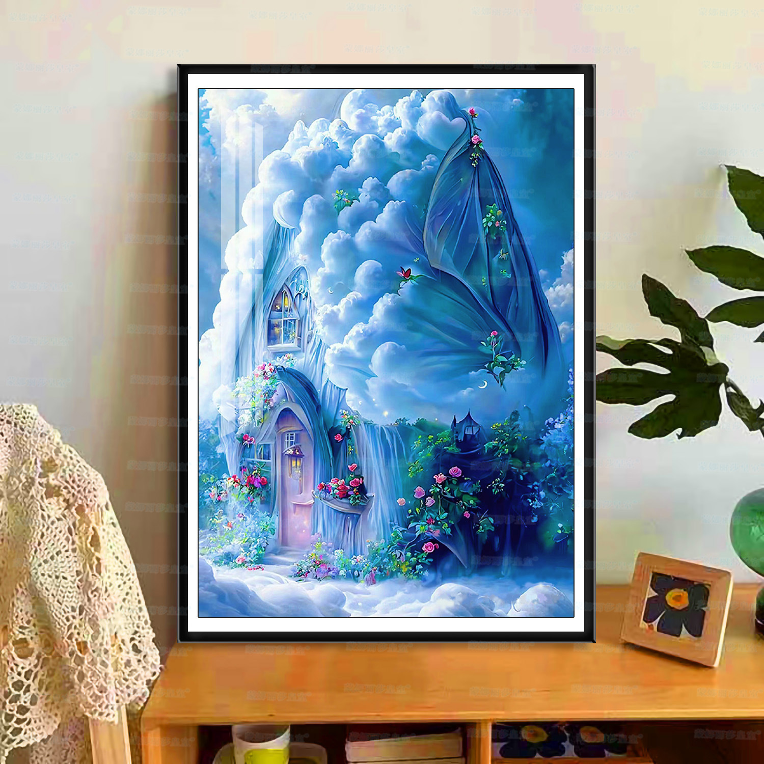 Mona Lisa Royal Cross Embroidery Dream Villa actualizada nuevo bordado simple a mano image 3
