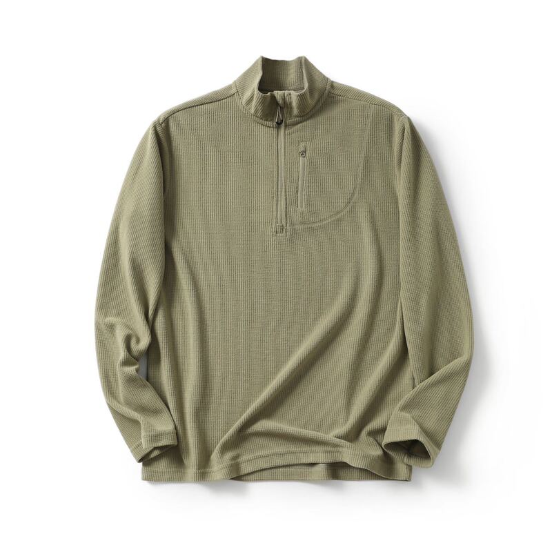 Square Technology Warm Velvet Autumn and Winter Outdoor Temperature Locking Warmth Men's and Women's Same Style Fleece Stand Collar Half-Zip Long Sleeve T-Shirt Square Technology Warm Velvet Autumn and Winter Outdoor Temperature Locking Warmth Men's and Women's Same Style Fleece Stand Collar Half-Zip Long Sleeve T-Shirt