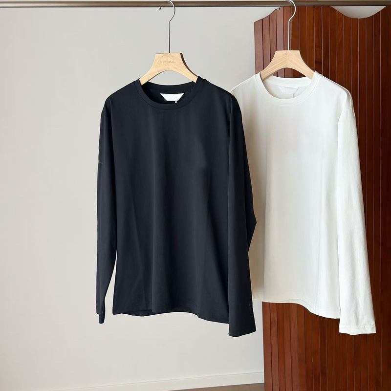 0902x5~American-style casual loose-fitting versatile T-shirt with back print, breathable and quick-drying, unisex, round-neck, long-sleeved 0902x5~American-style casual loose-fitting versatile T-shirt with back print, breathable and quick-drying, unisex, round-neck, long-sleeved