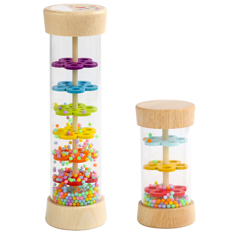 Instrumento musical de iluminación musical tubo de sonido de madera para niños ORF Montessori rompecabezas educación temprana coordinación mano-ojo entrenamiento juguete