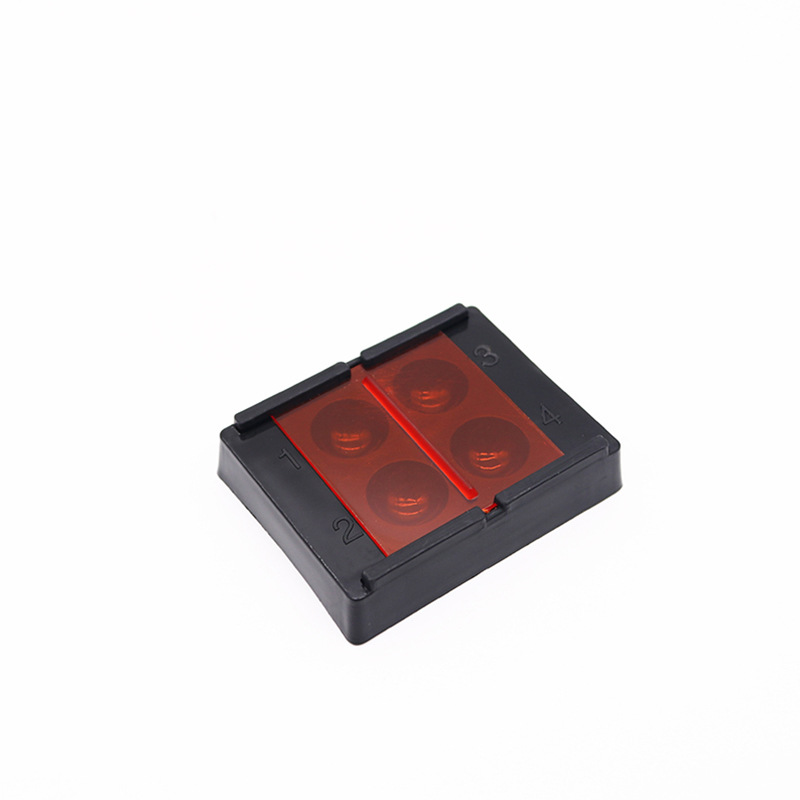 Pozo de agitación dental con cubierta protectora de protección contra la luz placa de mezcla de 4 agujeros de mezcla de plástico desechable taza de mezcla de reactivo