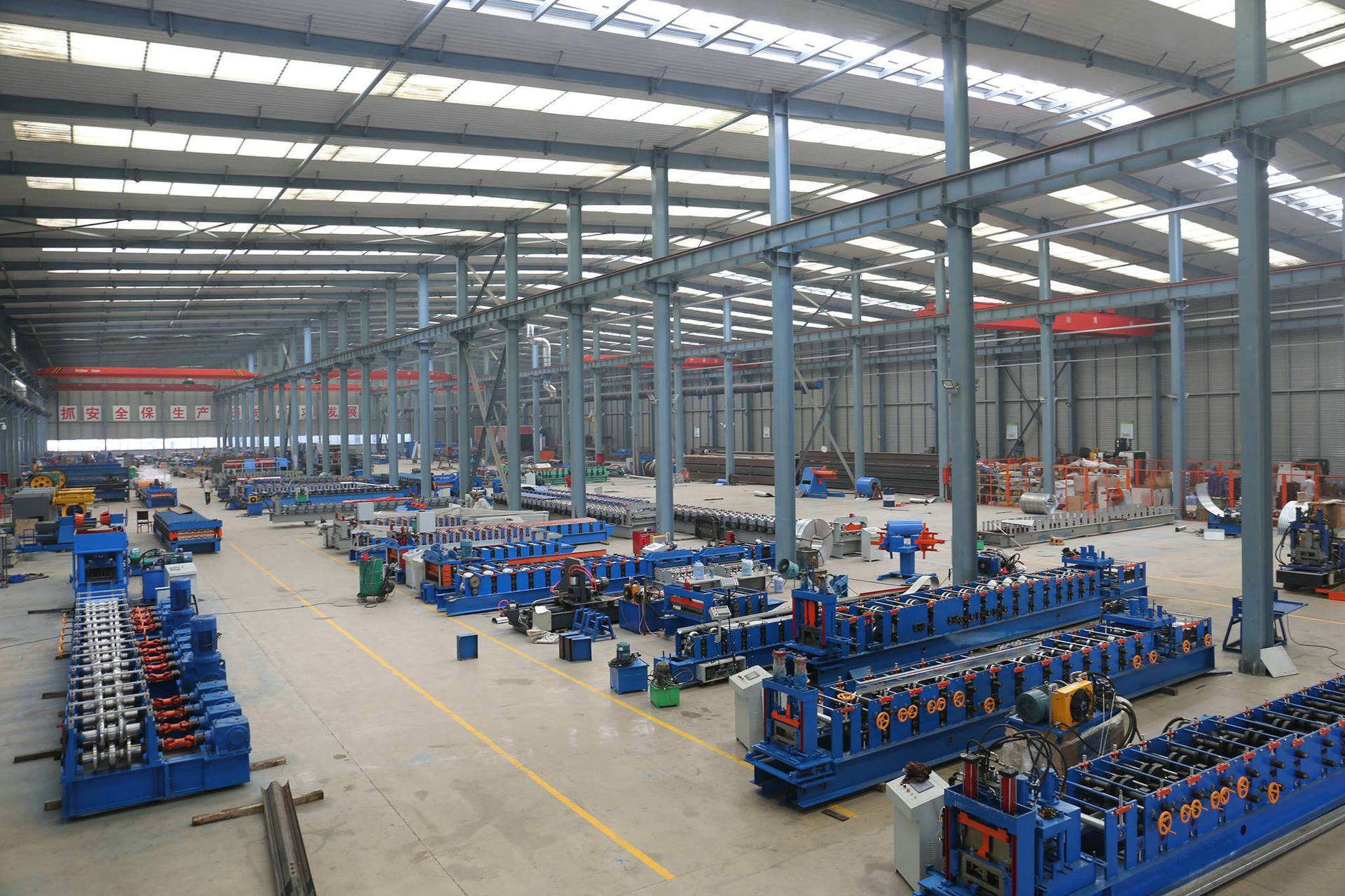 南非热销双层压瓦机 轧制金属彩钢屋面板制造机 冷弯设备