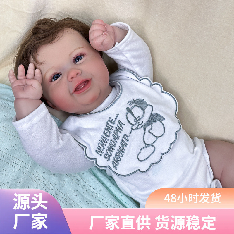 Muñecas casuales muñecas para bebés lindas muñecas crudas, 22 pulgadas de peso suave y gordo, cambiando de ropa, Henghua