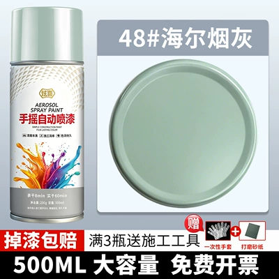 black-grey, car-specific metallic anti-rust — Avtomobil boyası - 48-haier-ash-500ml1-bottle