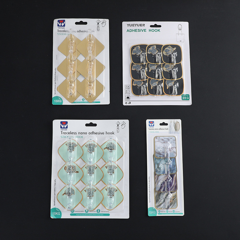 Non-perforated seamless strong square marble pattern color exquisite sticky hook kitchen bedroom load-bearing storage hook Non-perforated seamless strong square marble pattern color exquisite sticky hook kitchen bedroom load-bearing storage hook