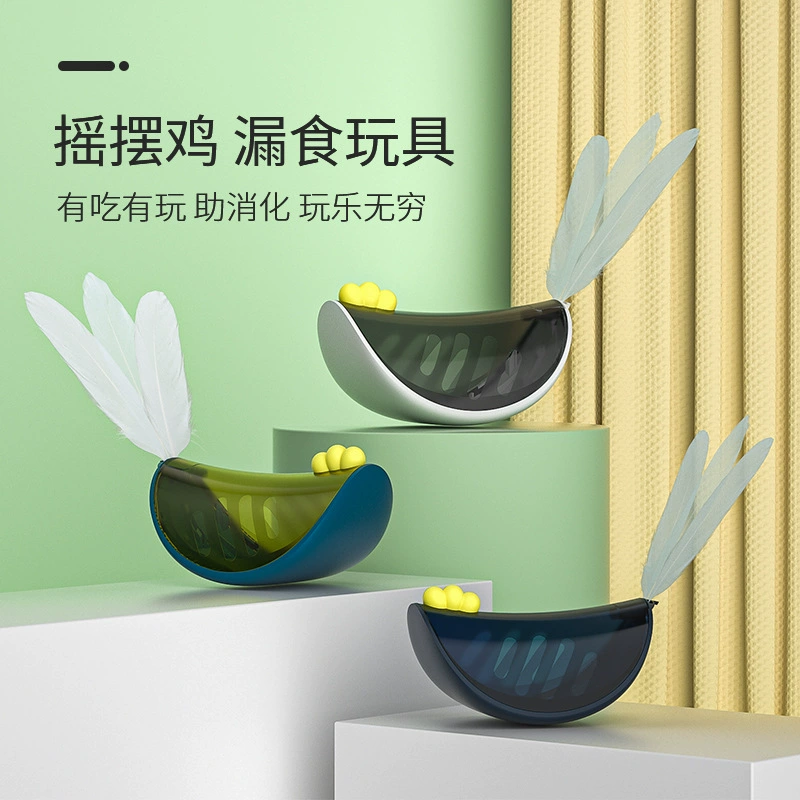 Тумблер Утечка еды Дразнить Кошка Качели Курица Утечка еды Кошка Утечка еды Игрушка для домашних животных Игрушка для развития интеллекта