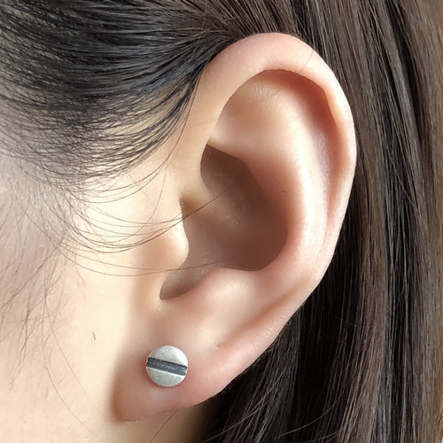 Dark Dreams 925 Silver New Screw Stud Earrings for Women, Hypoallergenic, Simple Nail Men's Personalized Earrings