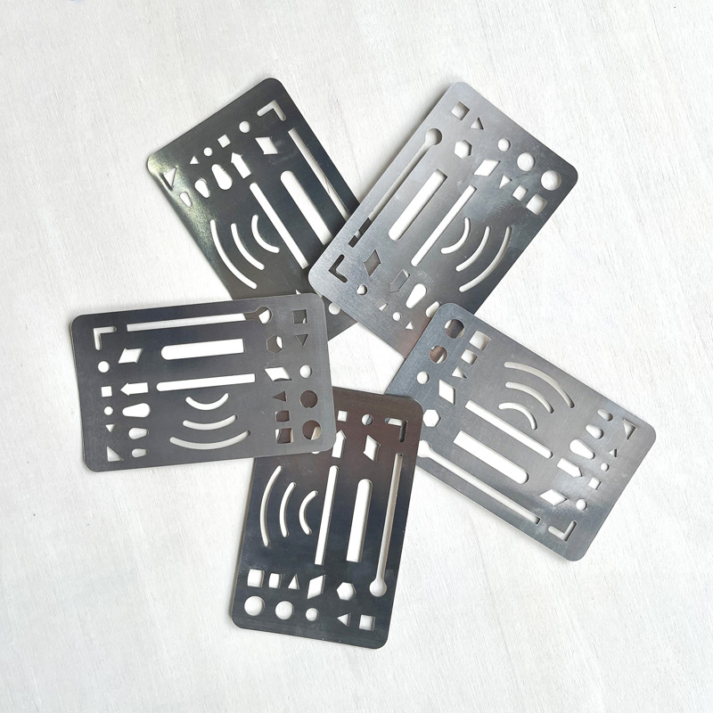 Stainless steel erase picture erase template professional examination template drawing art tool insert picture 27 hole erase line board