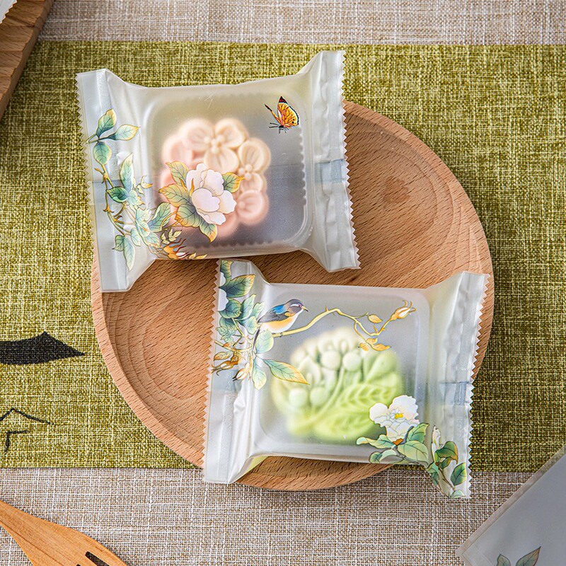 月餅包装袋機械密封には氷皮箱が付属しています個別な小さな風花 50g100g 75 新しいスタイル 2025|undefined