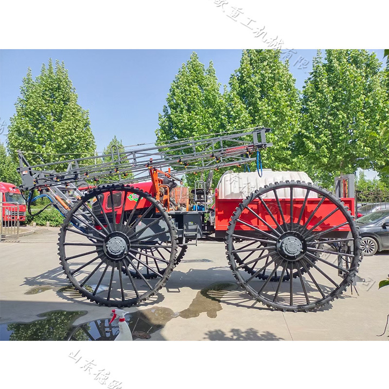 农用稻田运秧机 52马力四缸运粮四轮车 座驾式稻田撒肥打药车
