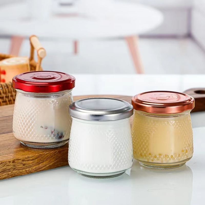 钻石鲜炖花胶燕窝瓶鱼胶密封罐耐高温鱼胶奶冻分装瓶子玻璃罐大肚