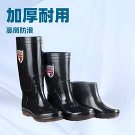 雨鞋雨靴运动款运动版男女水鞋耐穿牛筋工地四季高中短筒鞋靴防滑