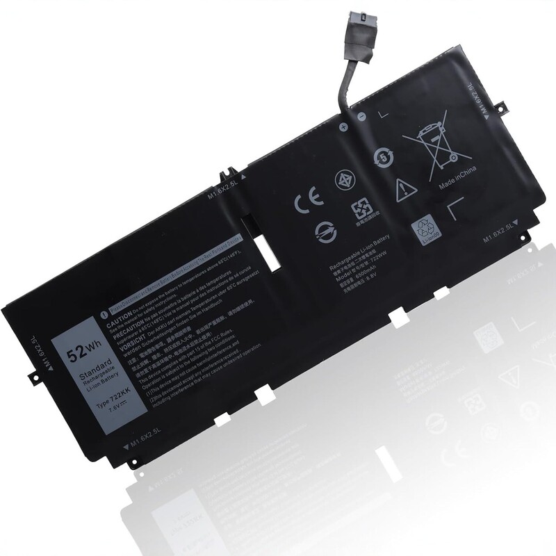 Suitable for Dell Xps 13 9300 9380 9310 722Kk Laptop Battery 52Wh 6500Mah Suitable for Dell Xps 13 9300 9380 9310 722Kk Laptop Battery 52Wh 6500Mah