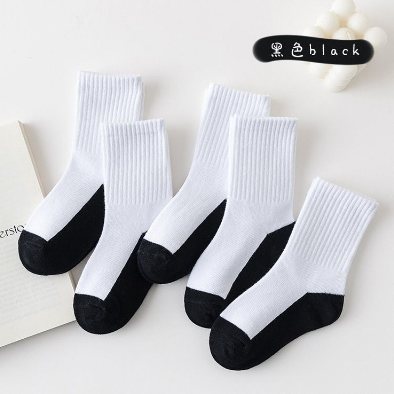 Campus white socks primary school students socks cotton socks white high socks class a on the white net children's socks wholesale