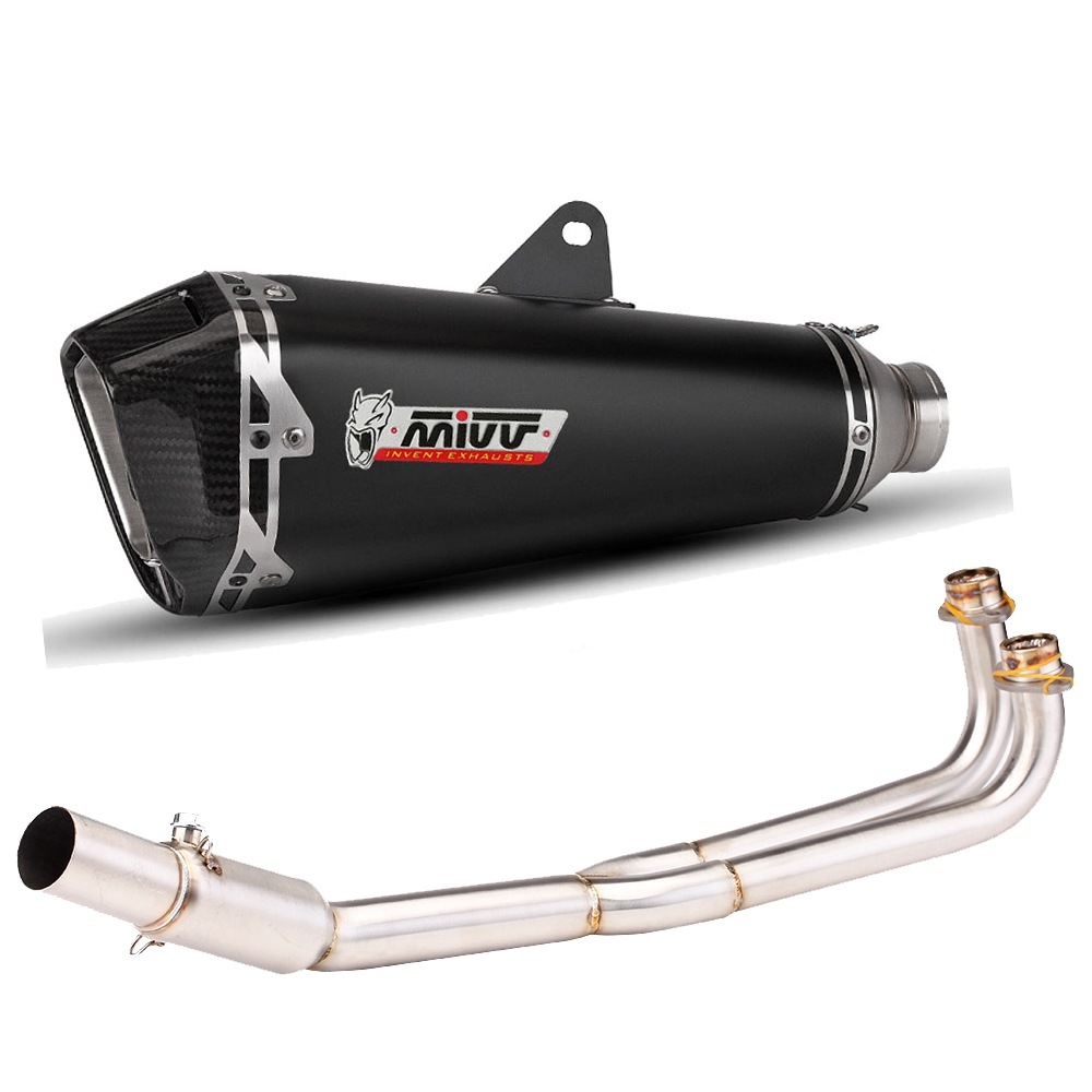 Motorcycle Modified Exhaust Pipe Stainless Steel Front Section Scorpio Exhaust Pipe Full Section Suitable for Guangyang Kymco Ak550