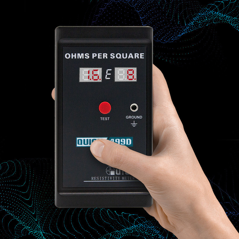 QUICK快克499D表面阻抗测试仪器防静电绝缘材料阻抗接地电阻测试