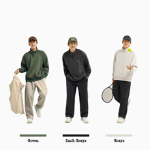 经典款通勤老钱风套头卫衣长袖男女款企业文化衫团队服可印LOGO