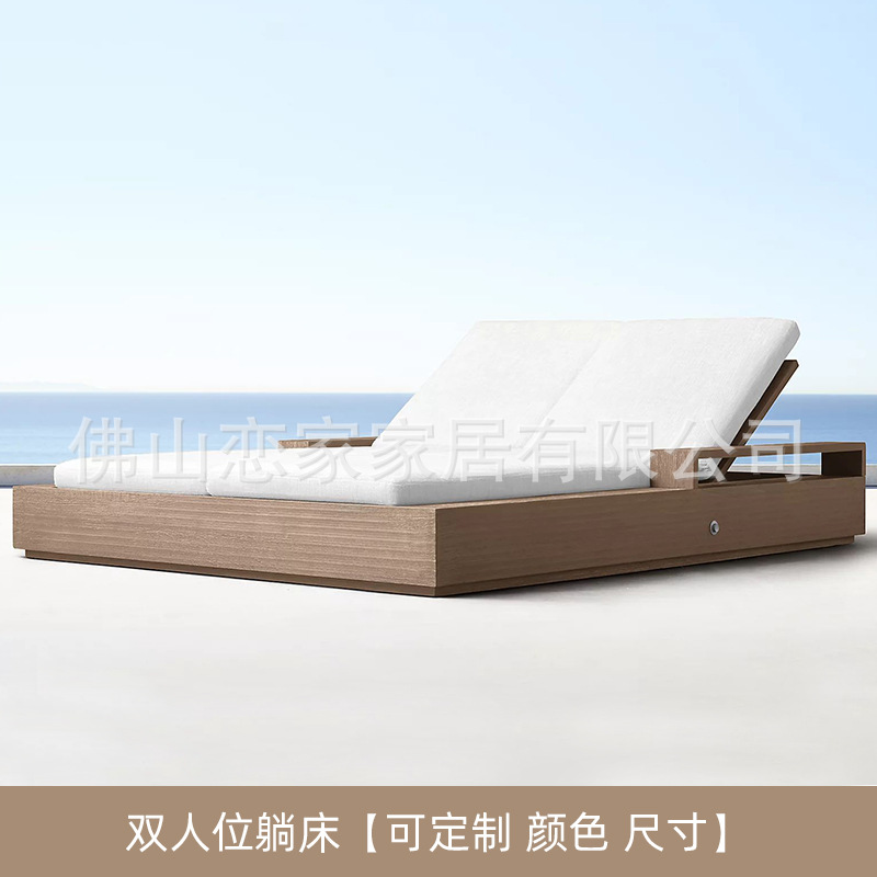 Fábrica al por mayor de teca al aire libre Silla de comedor jardín silla de madera maciza patio Silla de ocio sofá al aire libre muebles de teca