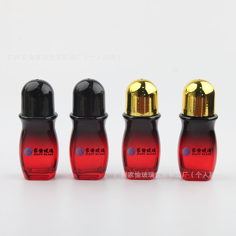 厂家批发50ml大容量滚珠瓶香体止汗露玻璃痛滚滚按摩精油走珠瓶