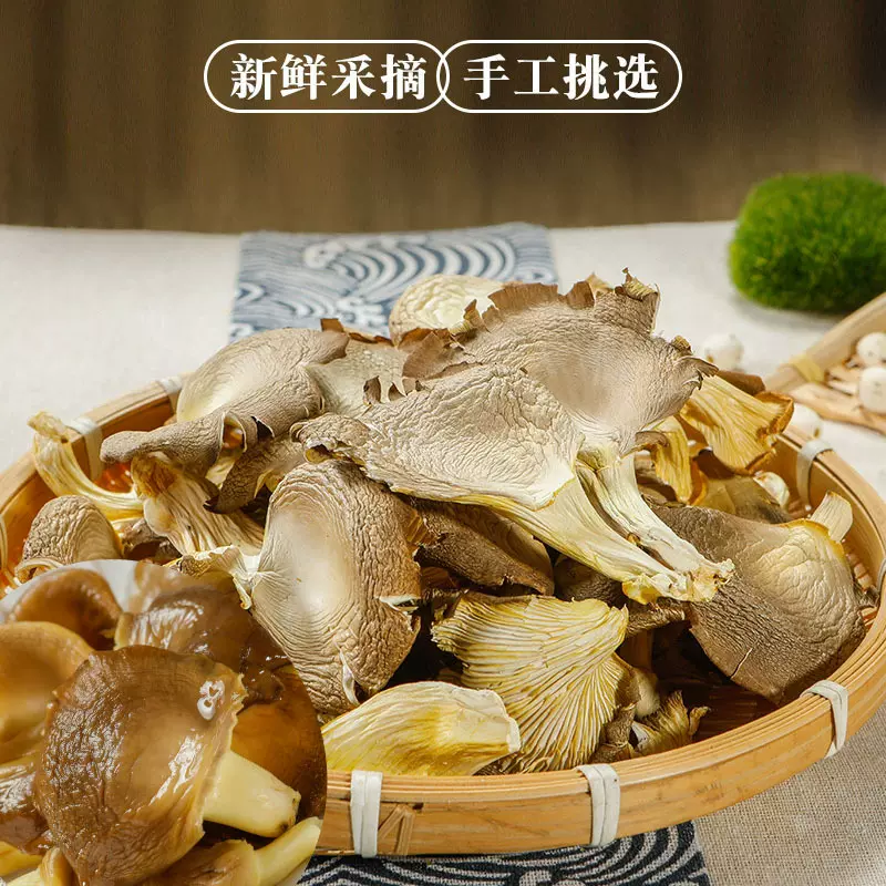 一件代发平菇干秀珍菇干货凤尾菇食用菌姬菇条蘑菇散装干菇批发