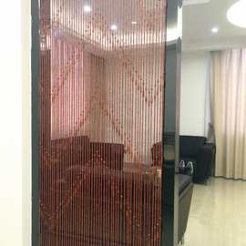 木珠门帘 木珠帘 挂帘 隔断 隔断帘 珠帘成品 风水珠帘 珠帘玄关