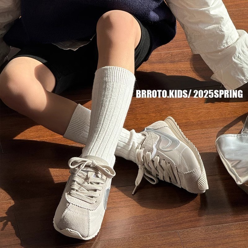 子供のスポーツシューズ 2025 春と秋の新男の子メッシュ通気性フォレストシューズソフトソール女の子カジュアルシューズ道徳訓練靴|undefined