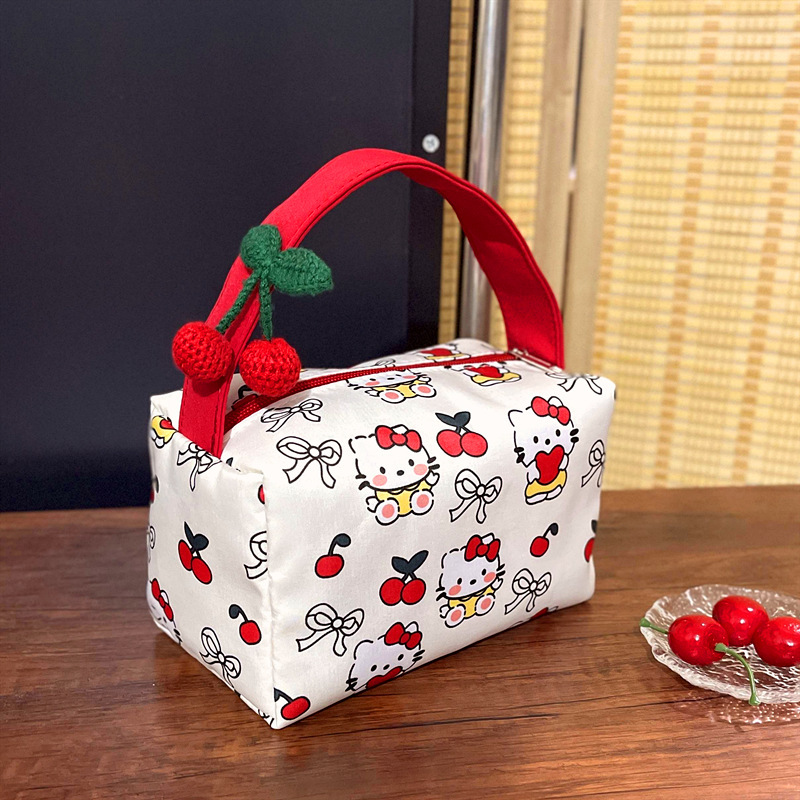 化粧品バッグコレクション猫便利な化粧品バッグ旅行トイレタリー収納袋立体ハンドバッグ大容量|undefined