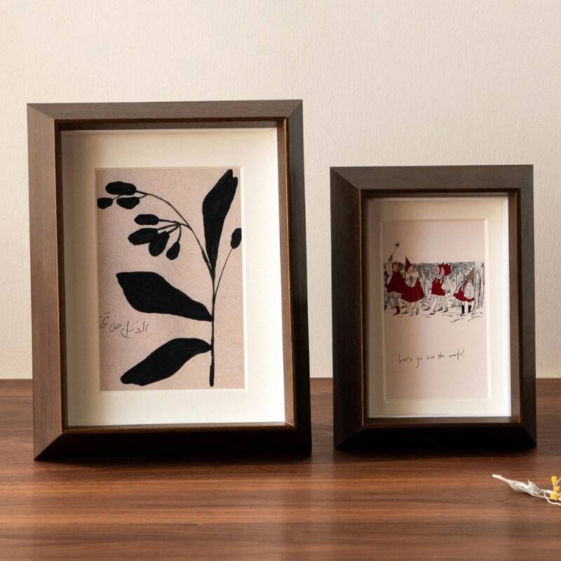Nordic solid wood white photo frame 6-inch 8inch 10inch photo printing and picture frame vintage custom oil painting frame