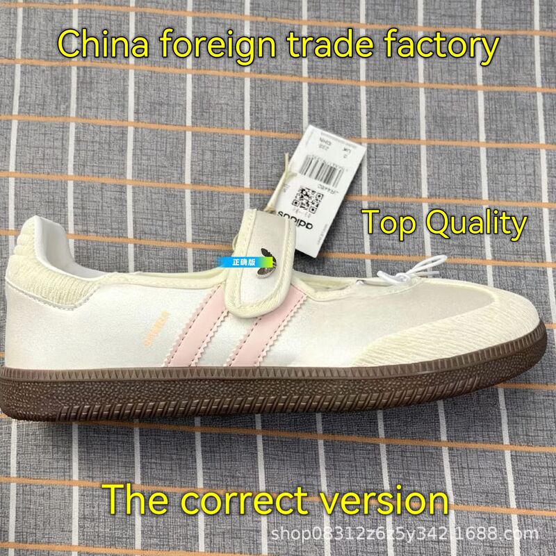 Cross-Border Dropshipping Mary Jane Ad Ballet Shoes with Velcro, Lightweight Casual Women's Shoes, Original from Putian, Original Label and Box