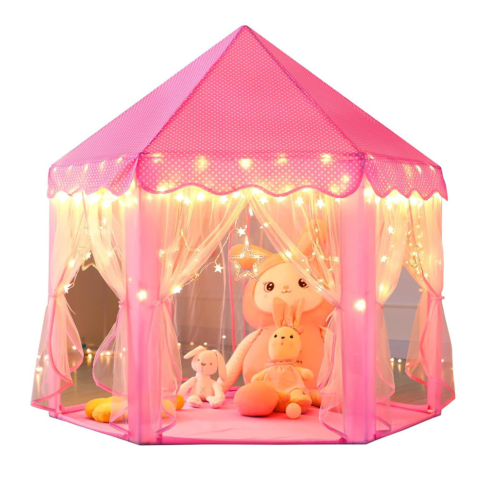Carpa de niños para niños niñas hexagonal tela de tela de tela
