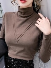 J 30746 Semi-High Neck Slim T-Shirt ��������� �羳ŷ����