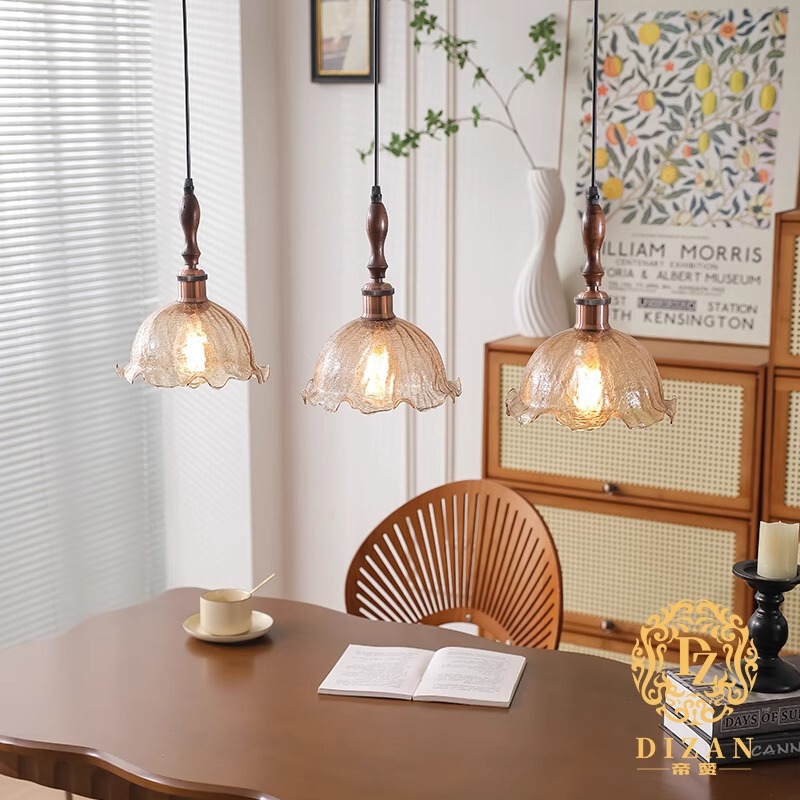 2025 New Elegant Mid-Century Style Rattan Chandelier Restaurant Lamp Atmosphere Rattan Ornaments Decoration Zhongshan Lamps