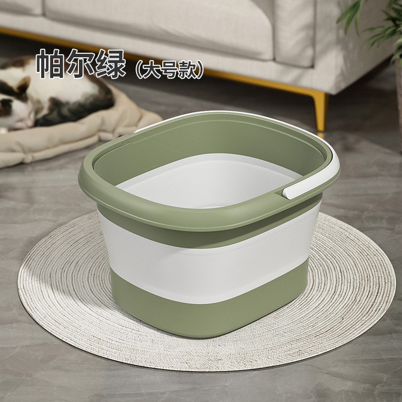 Baño de pies plegable sobre pantorrilla portátil nuevo tipo con cubierta de aislamiento térmico hogar baño de pies dormitorio baño de pies bañera de pies