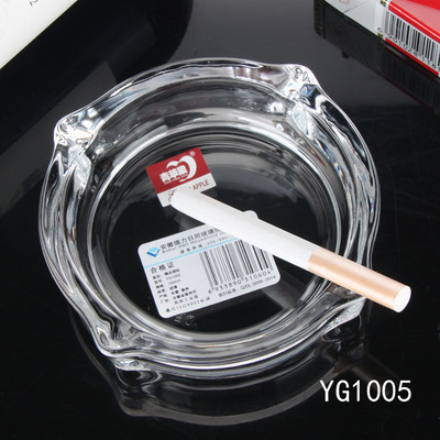 Manzana verde transparente diamante cigarrillos cenicero KTV hotel casero cuadrado cenicero de vidrio redondo al por mayor